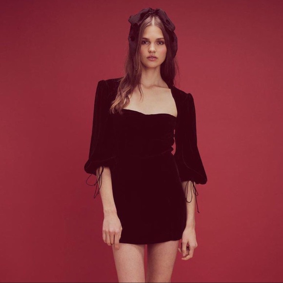 nadine velvet bustier mini dress